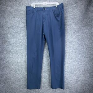 Public Rec 5 Pocket Pants Mens 38x34(32.5) Blue Straight Performance Stretch